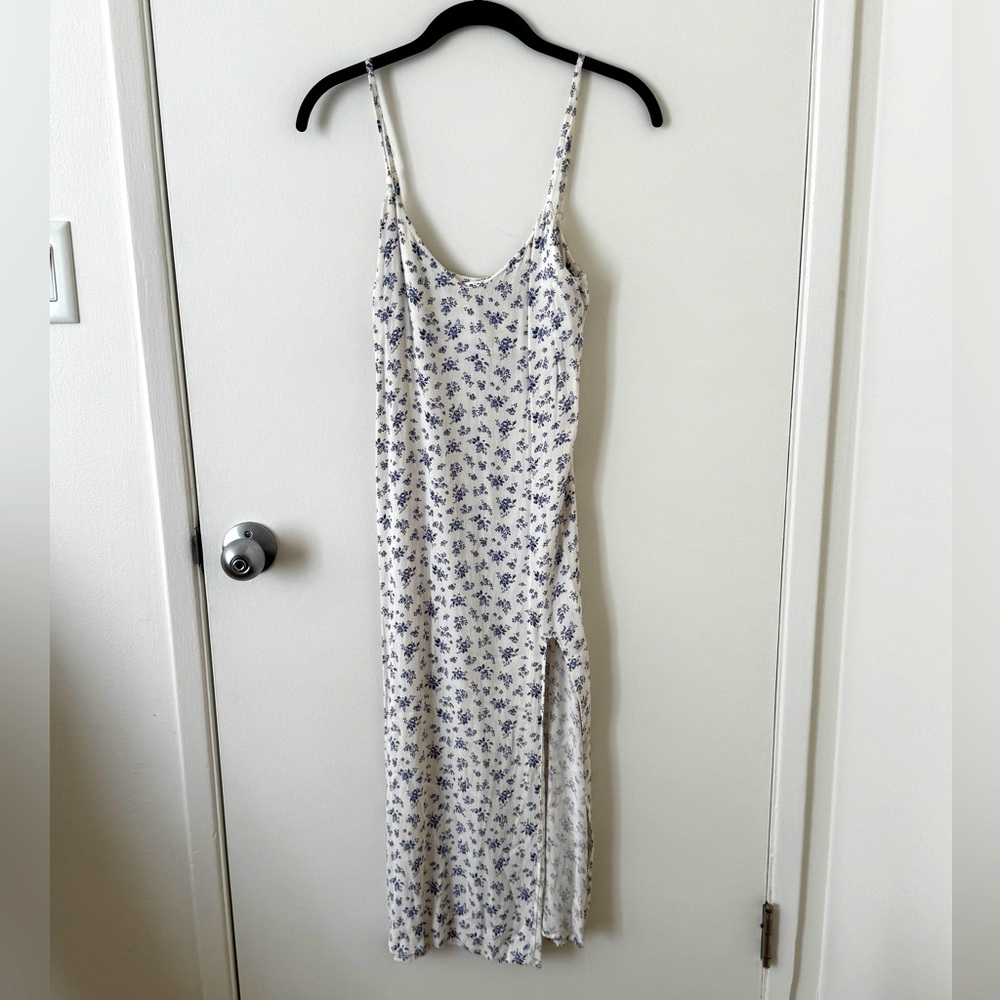 Reformation Midi Floral Dress with Slit
